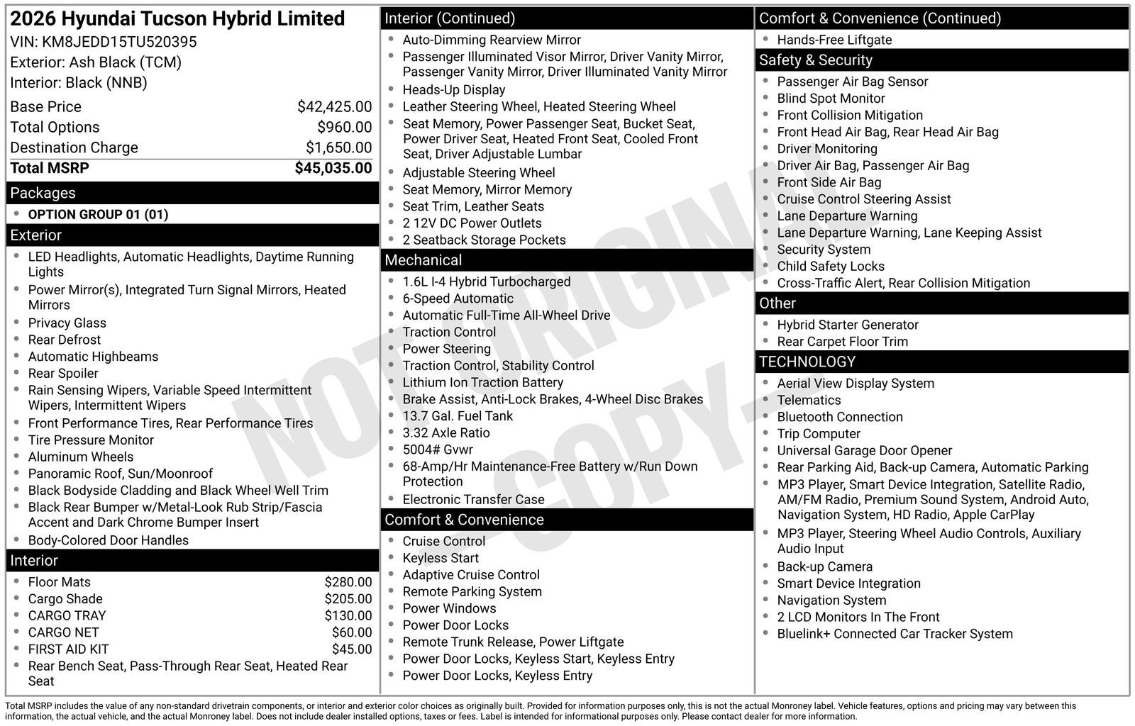 2026 Hyundai TUCSON HYBRID Limited