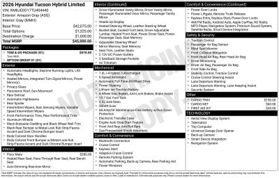 2026 Hyundai TUCSON HYBRID Limited