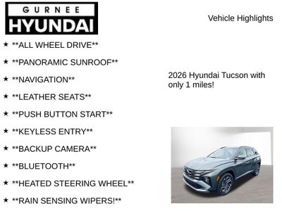 2026 Hyundai TUCSON HYBRID Limited