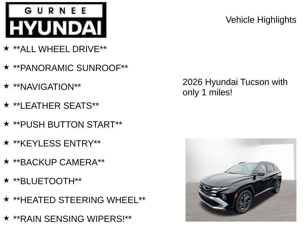 2026 Hyundai TUCSON HYBRID Limited