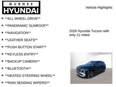 2026 Hyundai TUCSON HYBRID Limited