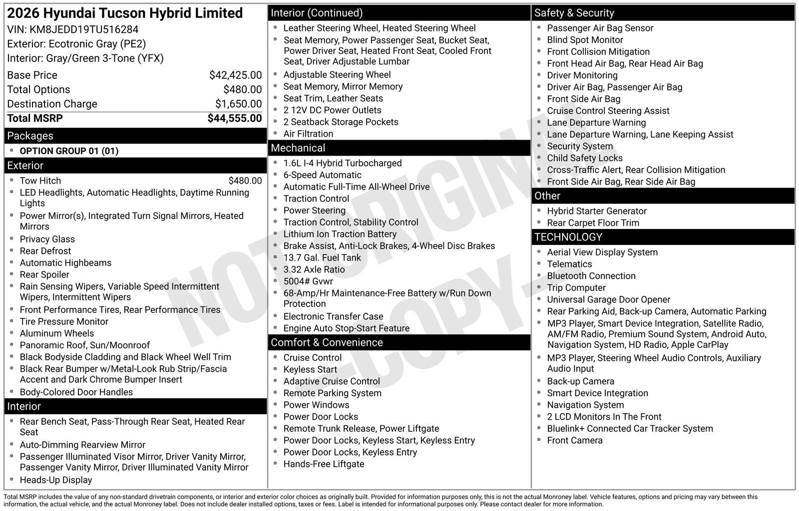 2026 Hyundai TUCSON HYBRID Limited
