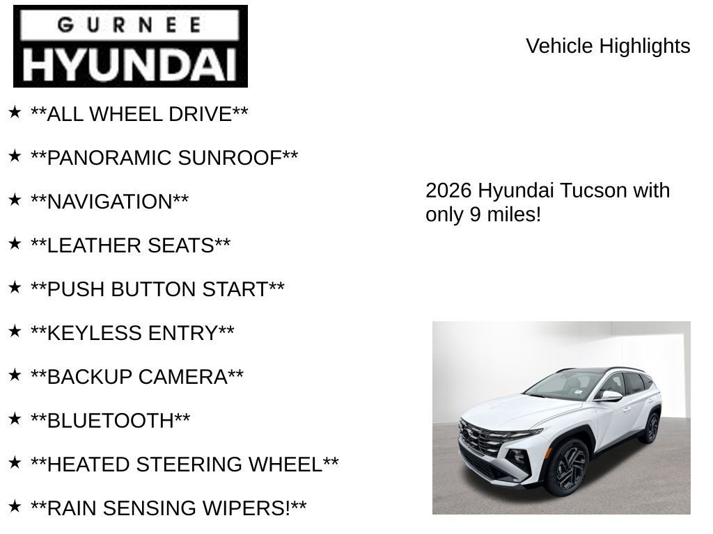 2026 Hyundai TUCSON HYBRID Limited