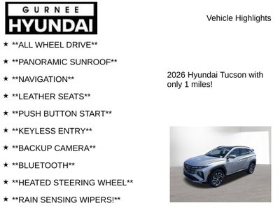 2026 Hyundai TUCSON HYBRID Limited