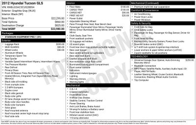 2012 Hyundai TUCSON GLS