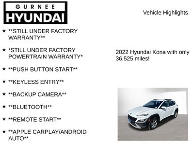 2022 Hyundai KONA SEL