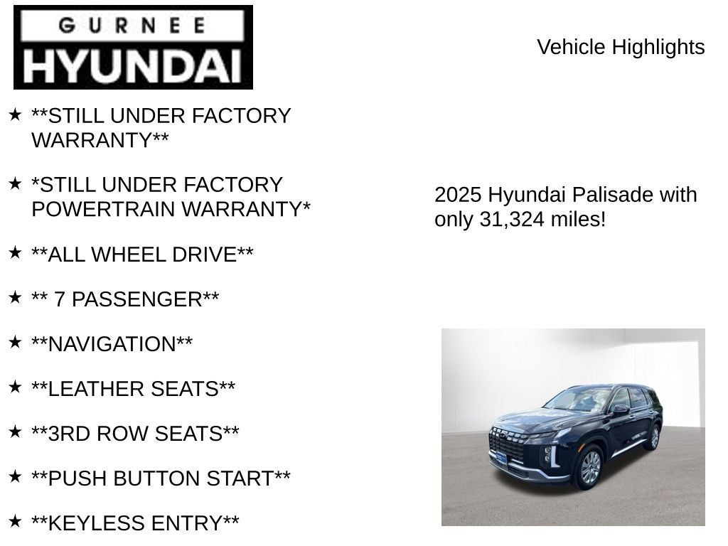 2025 Hyundai PALISADE SEL