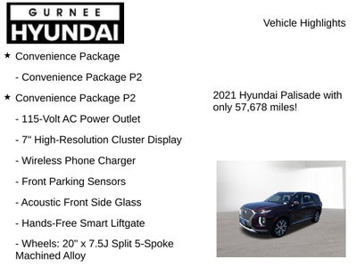 2021 Hyundai PALISADE SEL Convenience