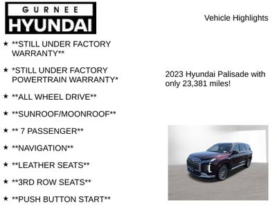2023 Hyundai PALISADE Calligraphy