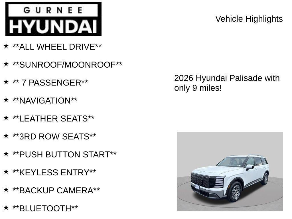 2026 Hyundai PALISADE HYBRID SEL Premium 7 Passenger