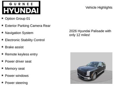 2026 Hyundai PALISADE HYBRID SEL Premium 7 Passenger