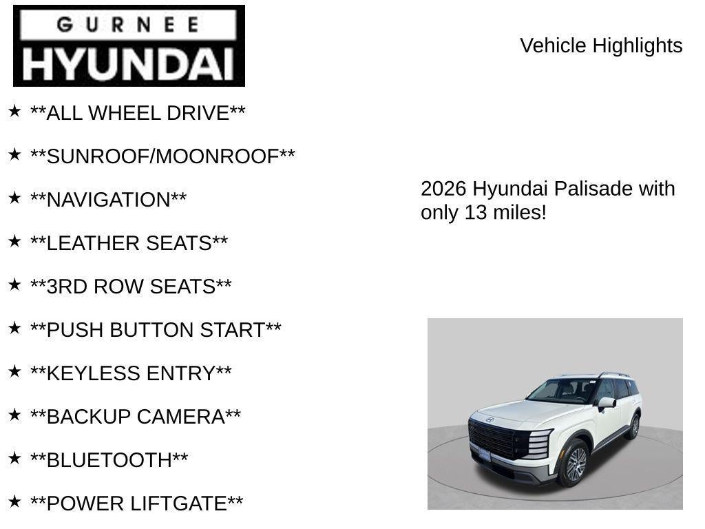 2026 Hyundai PALISADE HYBRID SEL Premium 8 Passenger