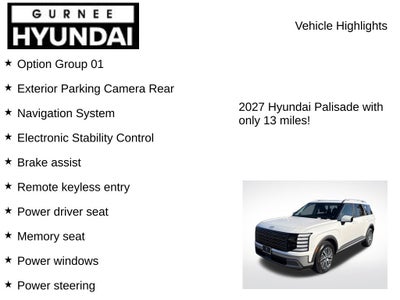 2027 Hyundai PALISADE HYBRID SEL Premium 7 Passenger