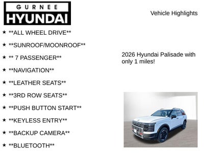 2026 Hyundai PALISADE XRT Pro