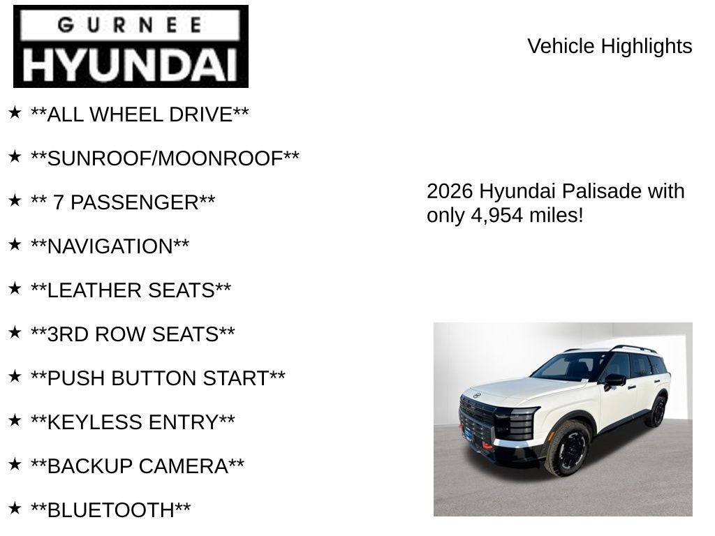 2026 Hyundai PALISADE XRT Pro