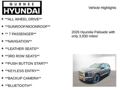 2026 Hyundai PALISADE XRT Pro