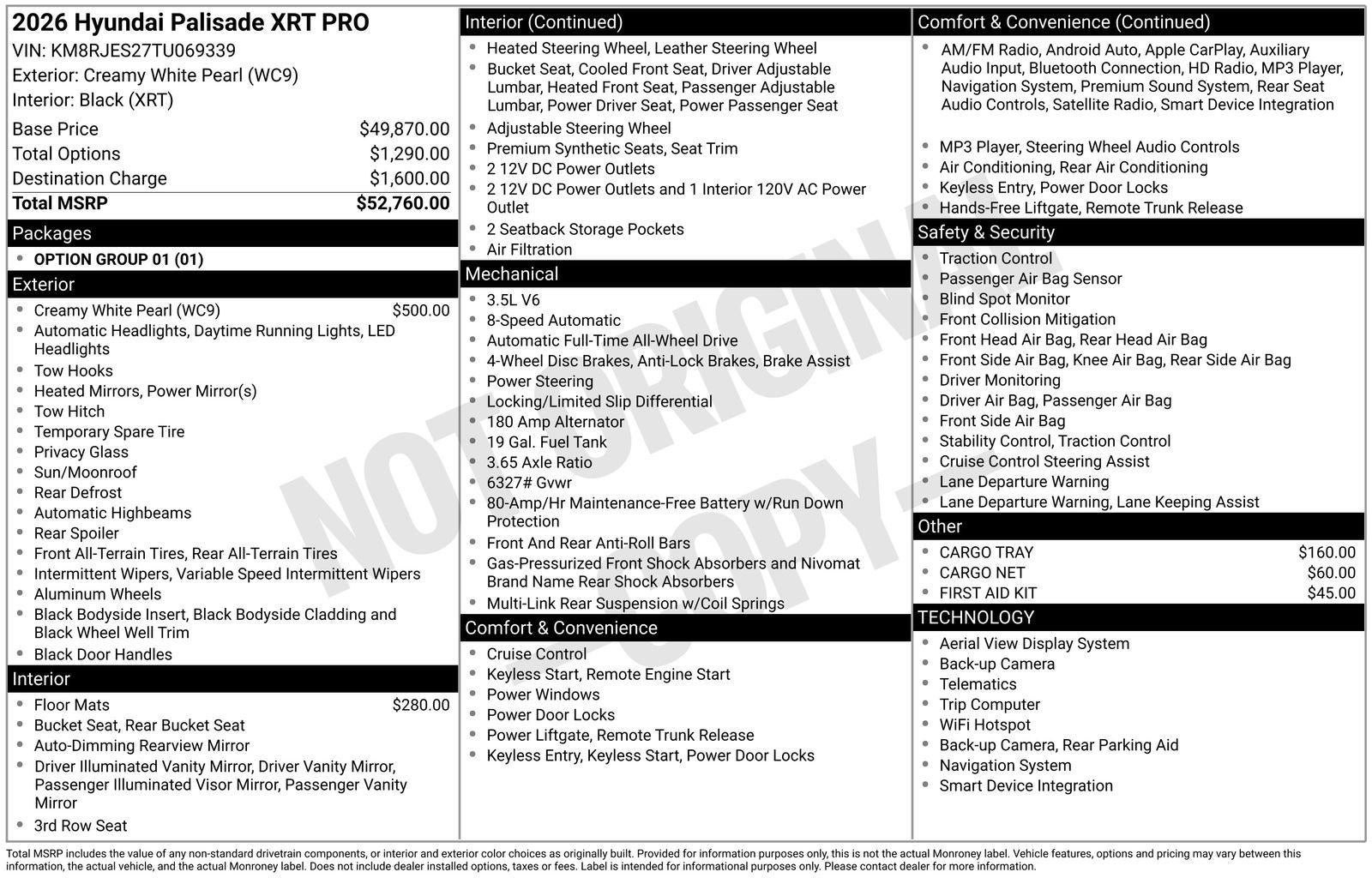 2026 Hyundai PALISADE XRT Pro