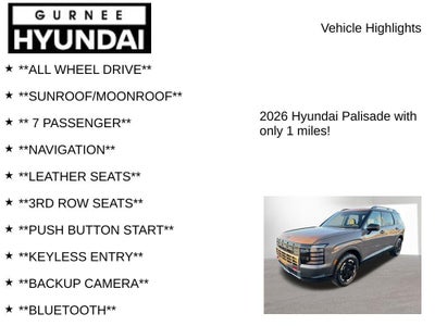 2026 Hyundai PALISADE XRT Pro