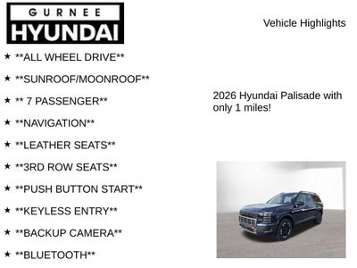 2026 Hyundai PALISADE XRT Pro
