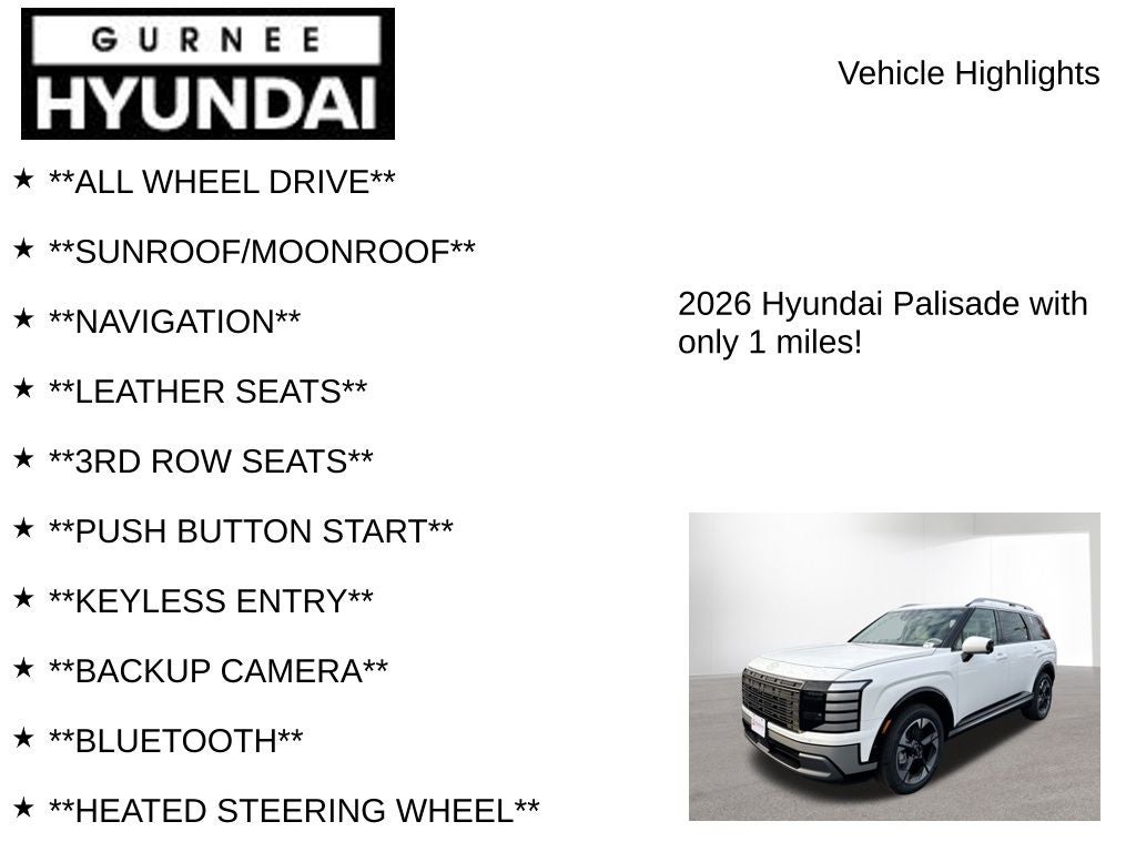 2026 Hyundai PALISADE Limited