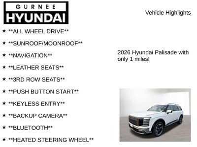 2026 Hyundai PALISADE Limited
