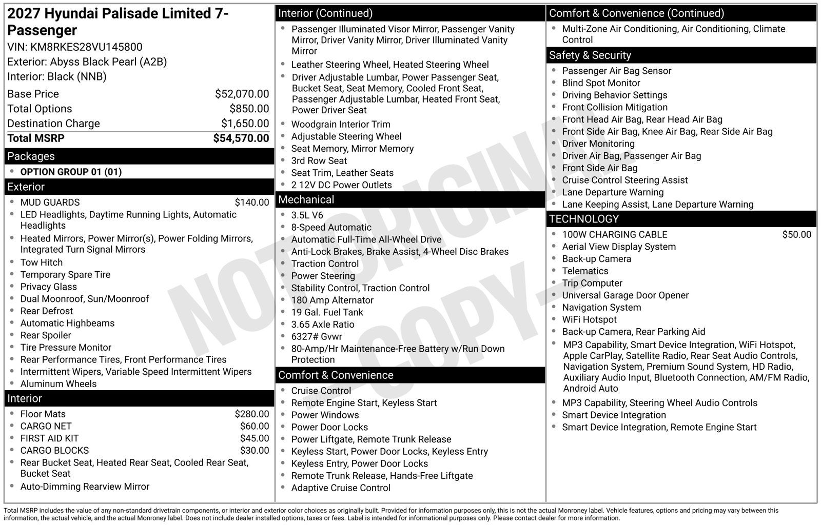 2027 Hyundai PALISADE Limited