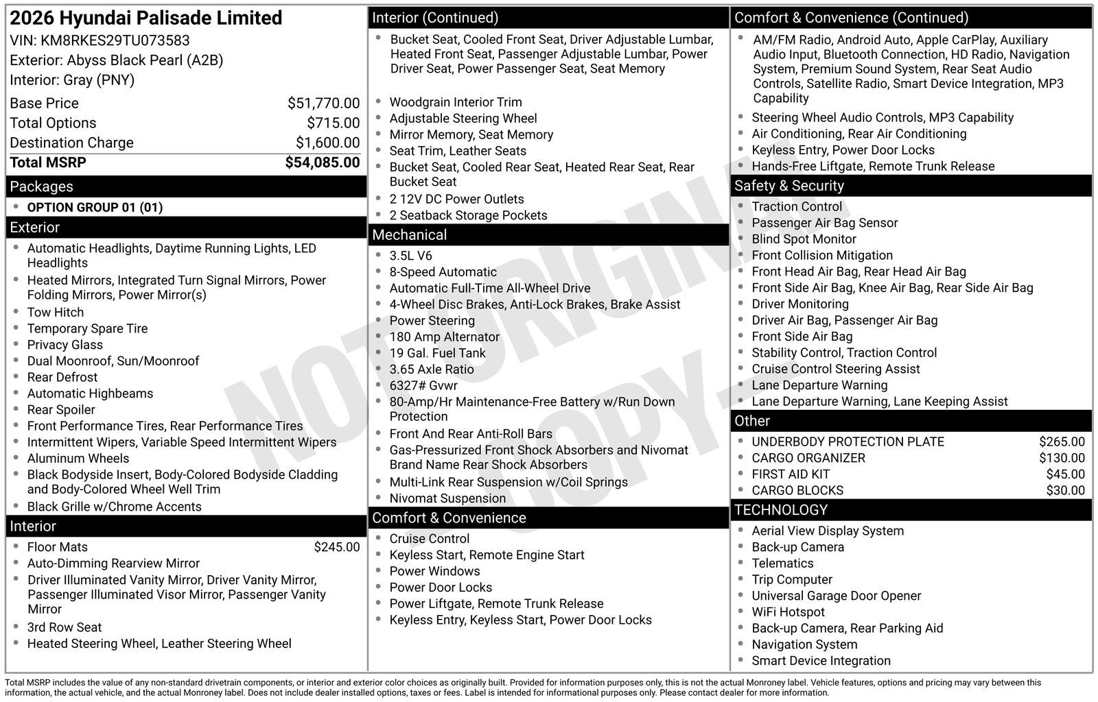 2026 Hyundai PALISADE Limited