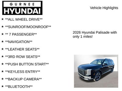 2026 Hyundai PALISADE Limited