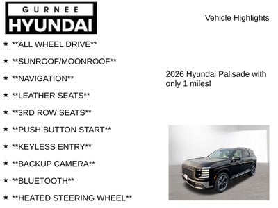 2026 Hyundai PALISADE Limited
