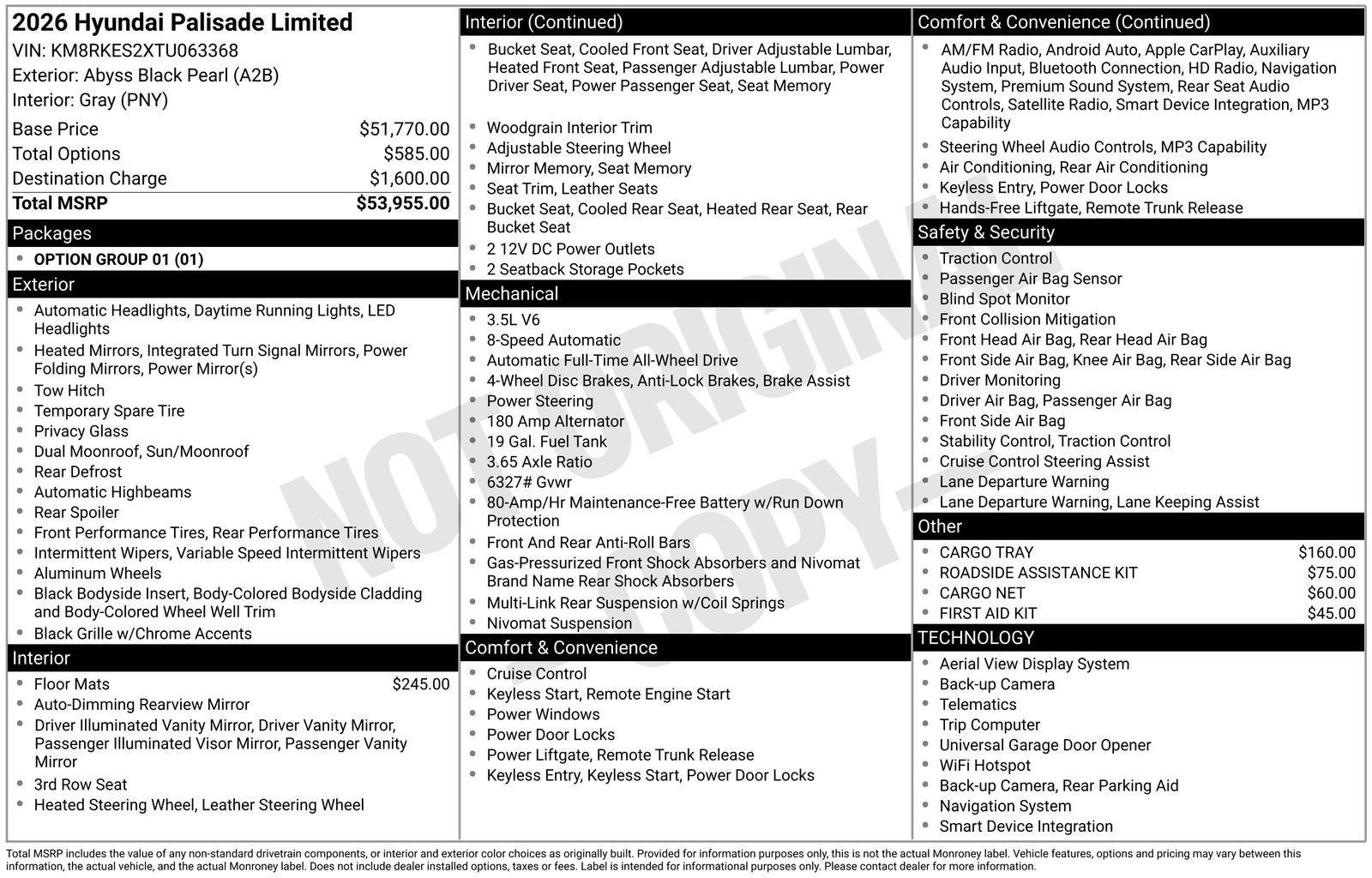 2026 Hyundai PALISADE Limited