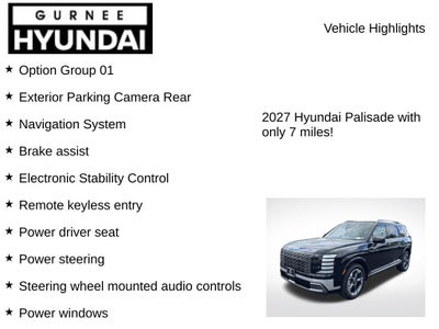 2027 Hyundai PALISADE SEL 7 Passenger