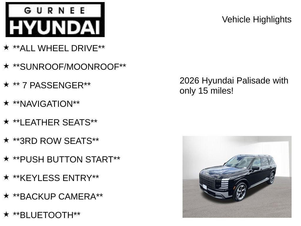 2026 Hyundai PALISADE HYBRID Limited