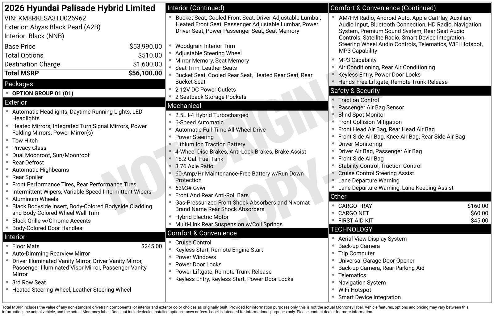 2026 Hyundai PALISADE HYBRID Limited