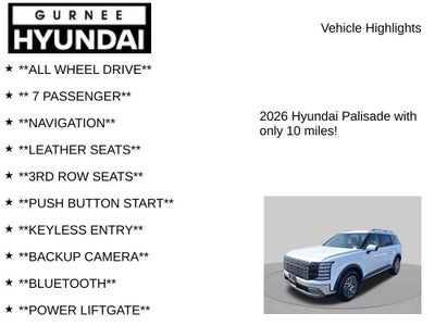2026 Hyundai PALISADE HYBRID SEL 7 Passenger