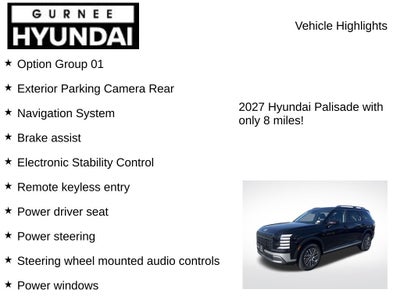 2027 Hyundai PALISADE HYBRID SEL 7 Passenger