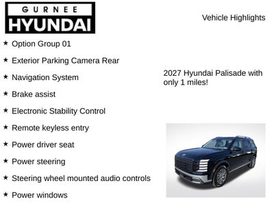 2027 Hyundai PALISADE HYBRID SEL 7 Passenger