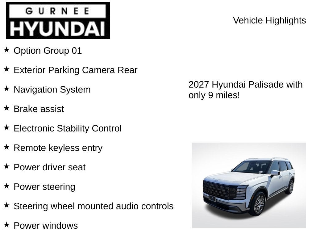 2027 Hyundai PALISADE HYBRID SEL 7 Passenger