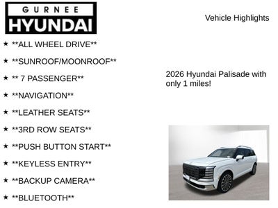 2026 Hyundai PALISADE Calligraphy