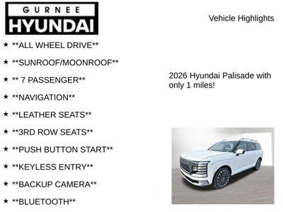 2026 Hyundai PALISADE Calligraphy