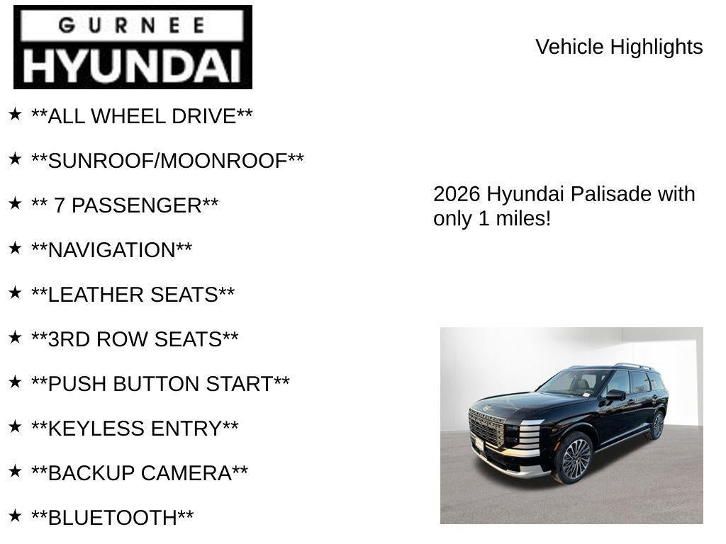 2026 Hyundai PALISADE Calligraphy
