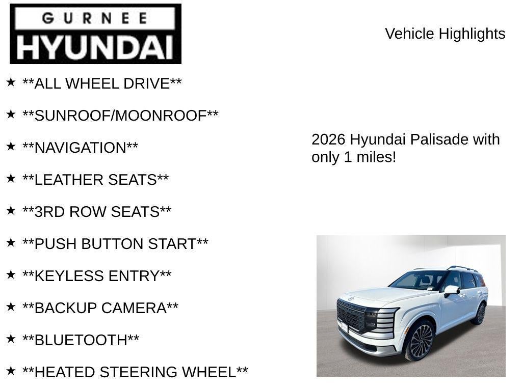 2026 Hyundai PALISADE Calligraphy