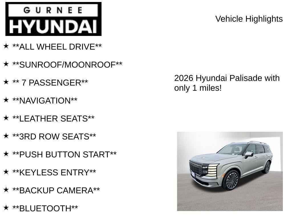 2026 Hyundai PALISADE Calligraphy