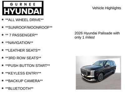 2026 Hyundai PALISADE Calligraphy