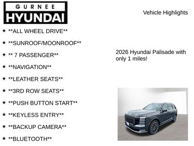 2026 Hyundai PALISADE Calligraphy