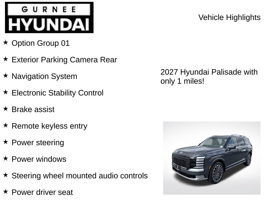 2027 Hyundai PALISADE Calligraphy