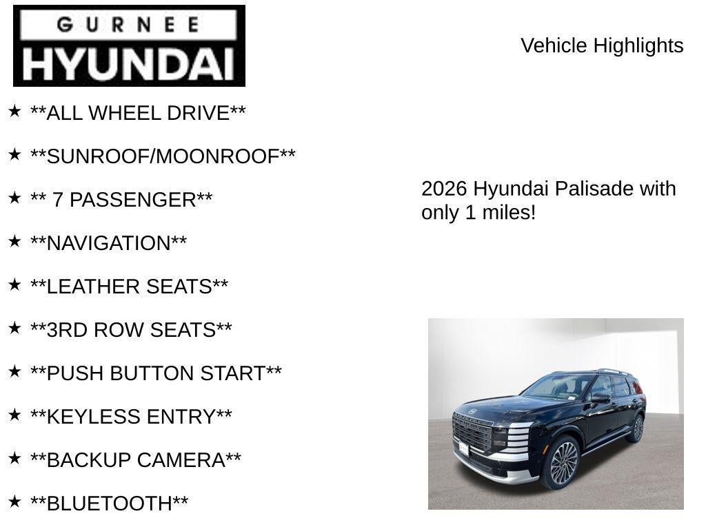 2026 Hyundai PALISADE Calligraphy