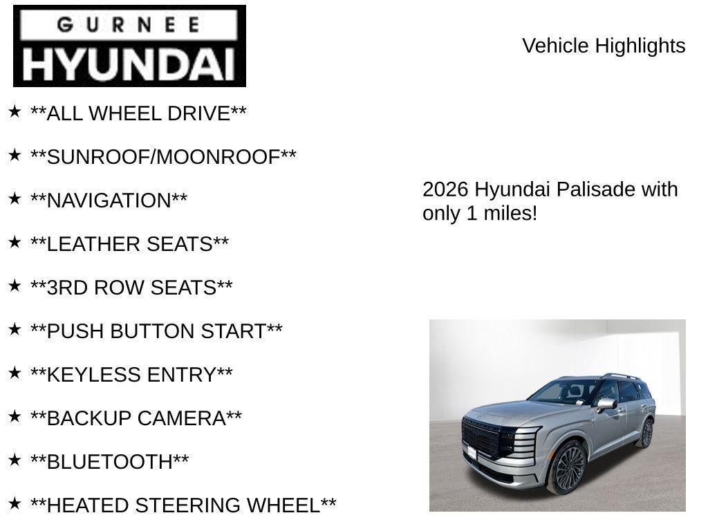 2026 Hyundai PALISADE Calligraphy