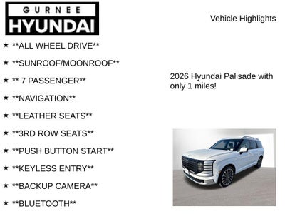 2026 Hyundai PALISADE HYBRID Calligraphy