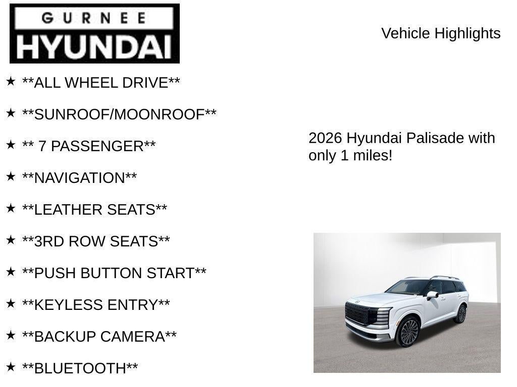 2026 Hyundai PALISADE HYBRID Calligraphy