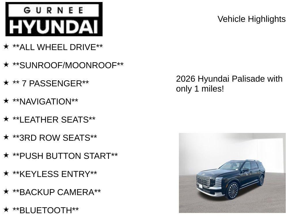 2026 Hyundai PALISADE HYBRID Calligraphy
